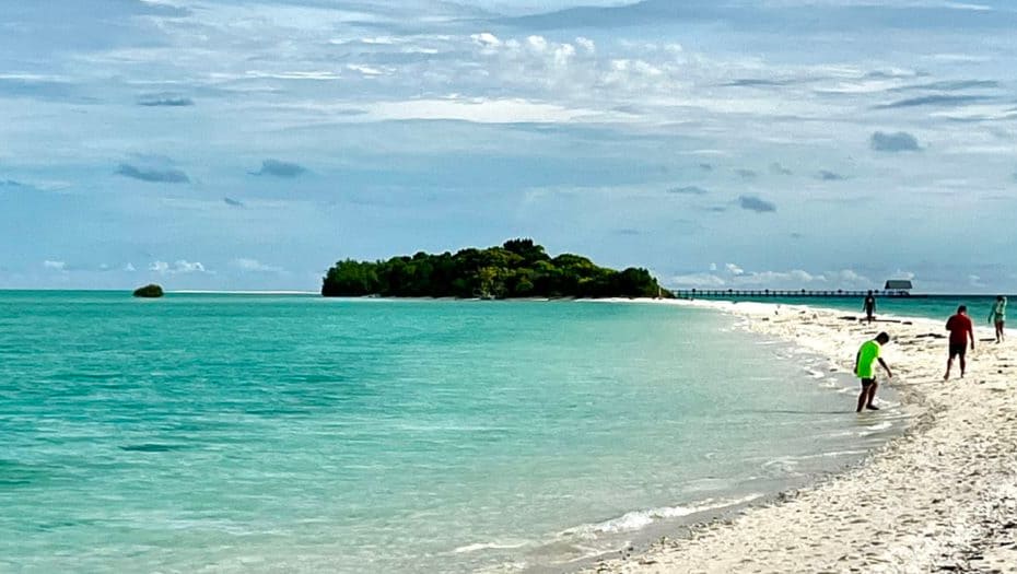 beach on an island in Tun Sakaran Marine Park near Semporna